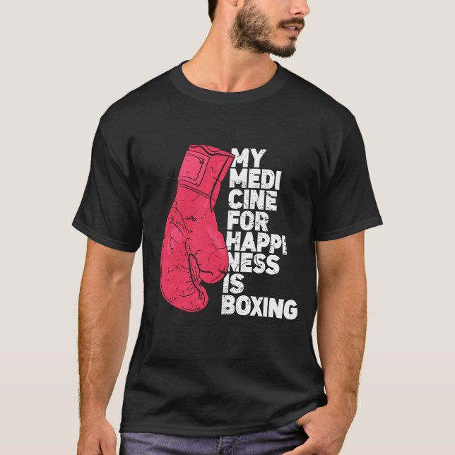 Camiseta My Medicine For Happiness Combat Sports Boer funny (Anverso)