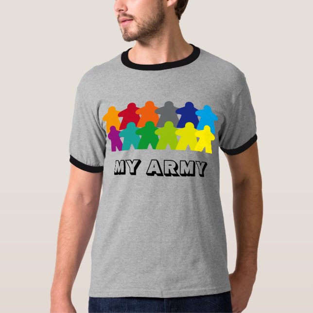 Camiseta My Meeple Army (Anverso)