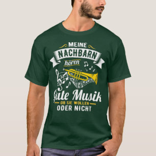 Camiseta My Neighbors Listen Good Music Trumpet Blow Music
