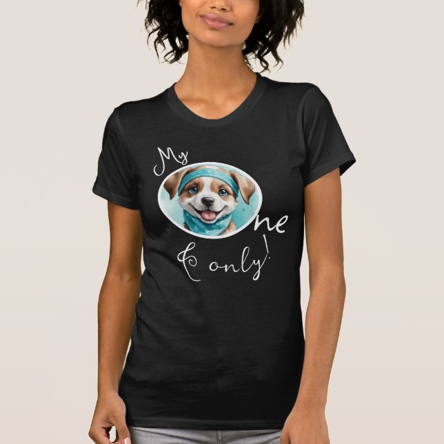 Camiseta My One & Only Minimalista Photo Script Black (Anverso)