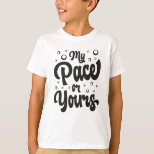 Camiseta My Pace O Yours Natación Bañera Agua Graciosa