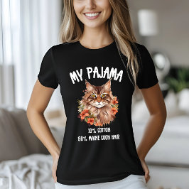 Camiseta My Pajama Maine Coon Floral