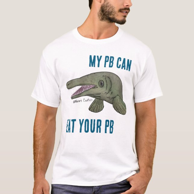Camiseta “MY PB CAN EAT YOUR PB” Alligator gar shirt (Anverso)