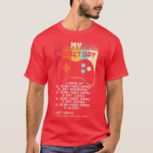 Camiseta My Perfect Day Video Game Controller Gaming Video