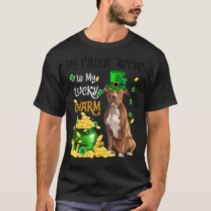 Camiseta My Pitbull Terrier Es Mi Afortunado Charm Cute Dog