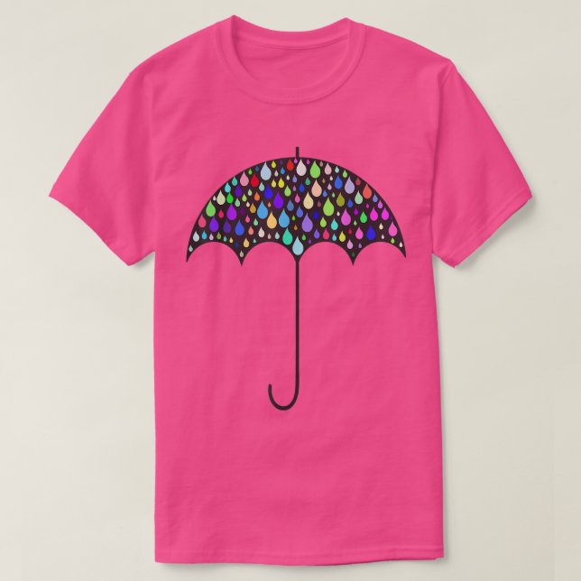 Camiseta My Pretty Umbrella Raindrops  (Diseño del anverso)