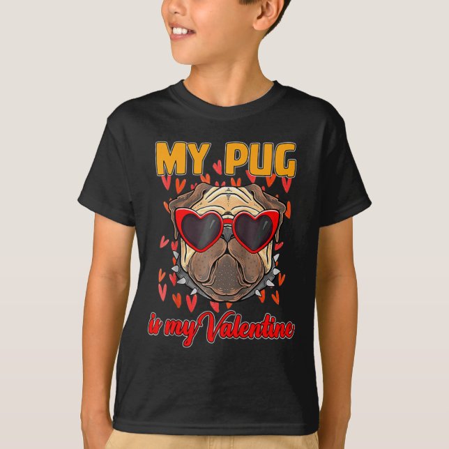 Camiseta My Pug In My Valentine Cute Valentineu2019s Day Pe (Anverso)