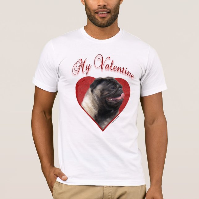 Camiseta My Pug Valentine (Anverso)
