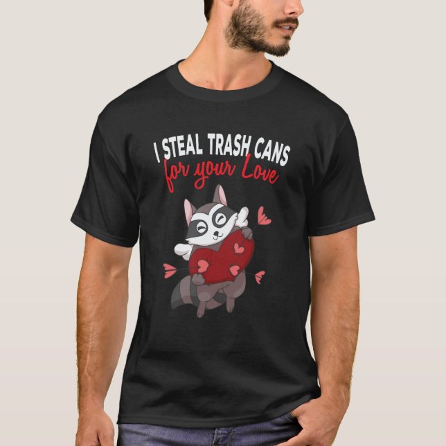 Camiseta My Raccoon Is My Valentine Trash Panda Cupid Valen (Anverso)