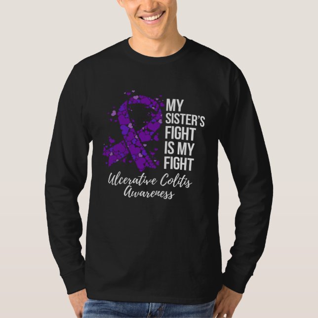 Camiseta My Sisteru2019s Fight Is My Fight Ulcerative Colit (Anverso)