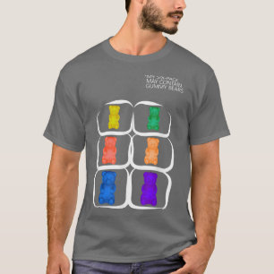 Camiseta My Sixpack May Contain Gummy Bear Funny Candy1515