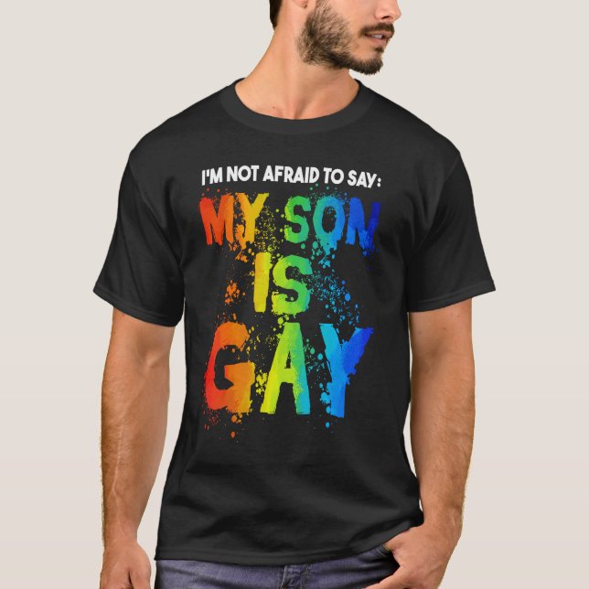 Camiseta My Son Is Gay Pride Month LGBT LGBTQ Mom (Anverso)