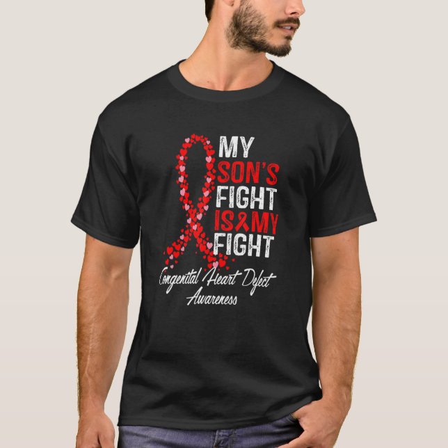 Camiseta My Son's Fight is My Fight CHD Heart Disease Aware (Anverso)