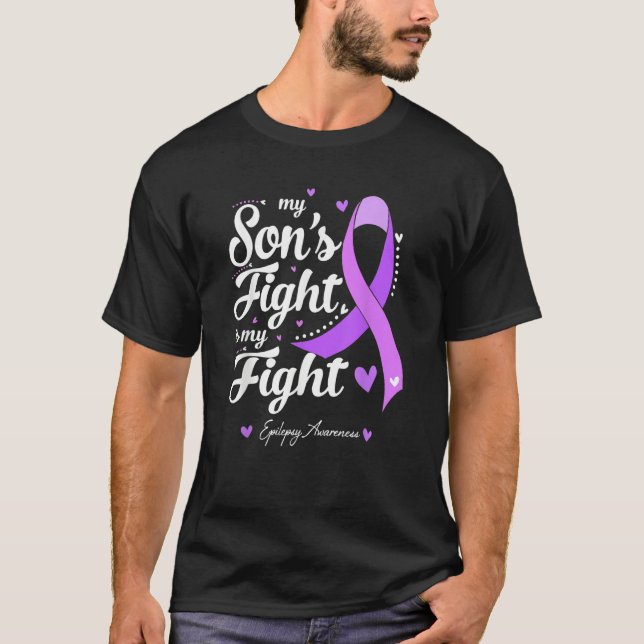 Camiseta My Son's Fight is My Fight Epilepsy Awareness (Anverso)