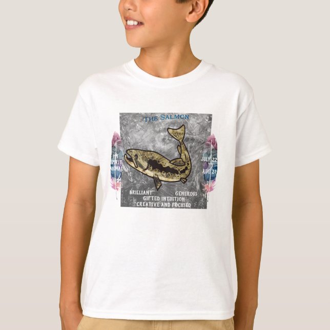 Camiseta "My Spirit Animal" El Salmon Jul - Ago (Anverso)