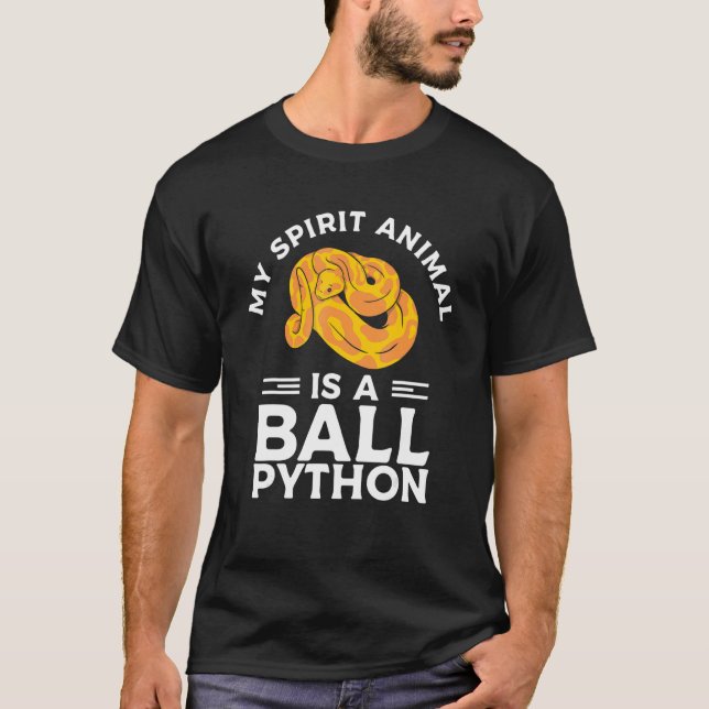 Camiseta My Spirit Animal Is A Ball Python Pythons Snake Re (Anverso)