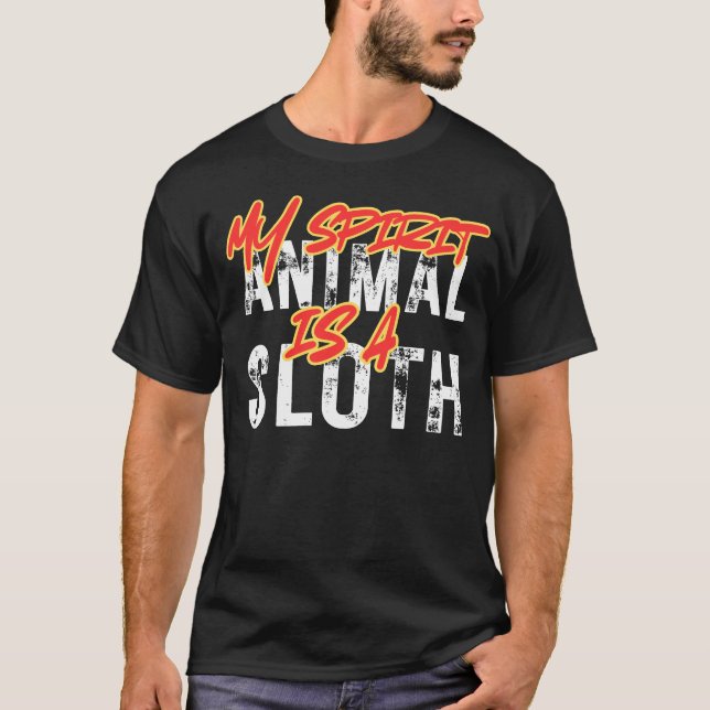 Camiseta My spirit animal is a sloth (Anverso)