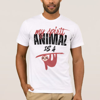 Camiseta My spirit animal is a sloth _ funny sayins