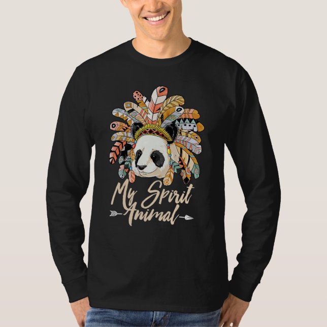 Camiseta My Spirit Animal Native American Panda Lover (Anverso)
