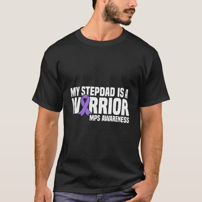 Camiseta My Stepdad Is A Warrior Mps Awareness (Anverso)