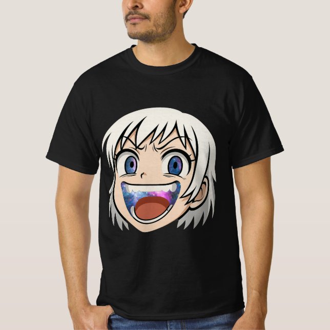 Camiseta My Stomach Is the Universe - Anime Meme Face T-Shi (Anverso)