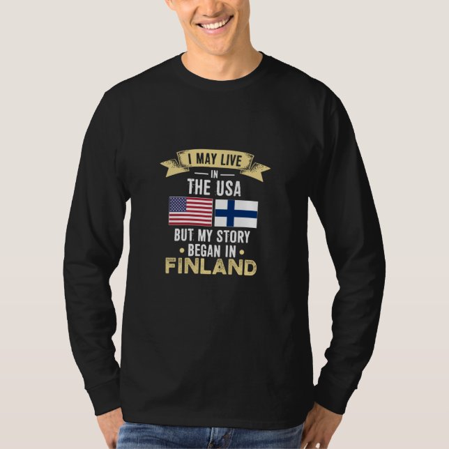 Camiseta My story began in finland (Anverso)