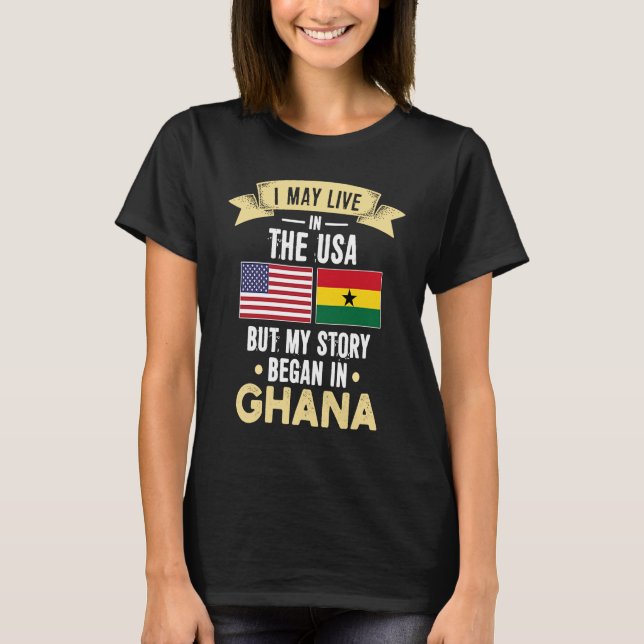 Camiseta My story began in ghana (Anverso)