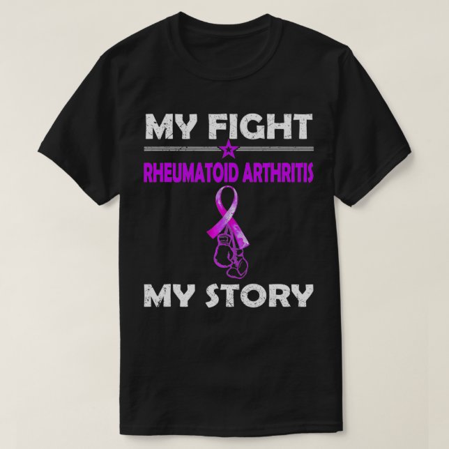 Camiseta My Story Fight Against RHEUMATOID ARTHRITIS  (Diseño del anverso)