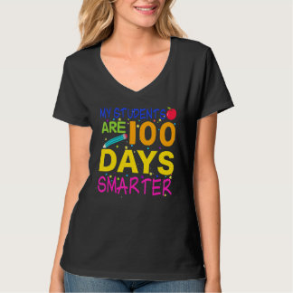 Camiseta My Students are 100 Days Smarter 100 days of schoo