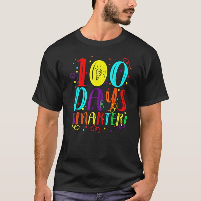 Camiseta My Students Are 100 Days Smarter Happy Teacher Sch (Anverso)