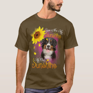 Camiseta My Sunshine Bernese Mountain Dog With Sunflowers 