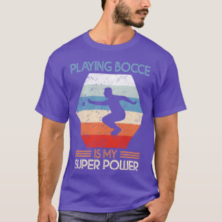 Camiseta My super Power Retro Boules sports gift