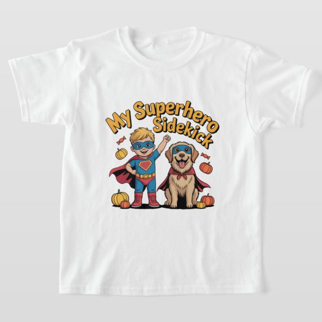 Camiseta My Superhero Sidekick Halloween Kids Tee (Distribución)