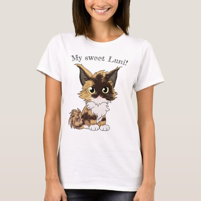 Camiseta My sweet cat (Anverso)