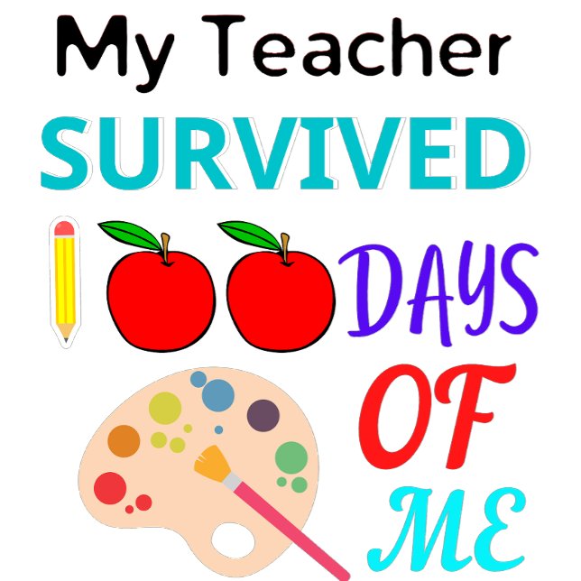 Camiseta My teacher survived 100 days of me T-Shirt (Subido por el creador)