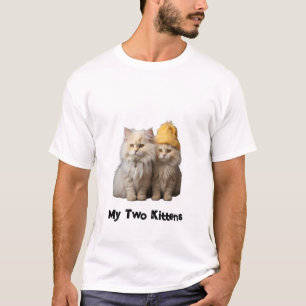 Camiseta My Two Kittens, conexión única: siempre juntos,