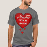 Camiseta My Valentine Calls Me Grandma, Red Hearts Grandma<br><div class="desc">My Valentine Calls Me Grandma,  Red Hearts Grandma Valentine  .</div>