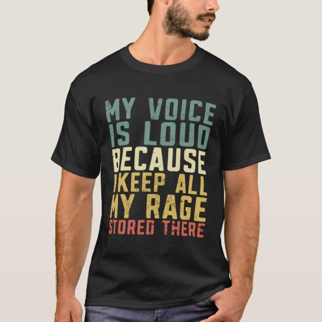 Camiseta My voice is loud Assistant coach  sports coaching (Anverso)
