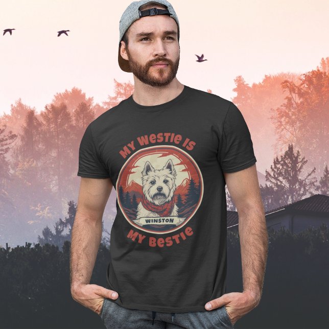Camiseta My Westie is My Bestie Cute West Highland Terrier (Subido por el creador)