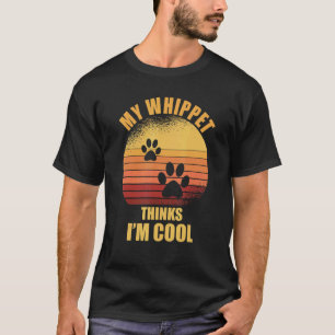 Camiseta My Whippet piensa que soy un buen dueño de perros.