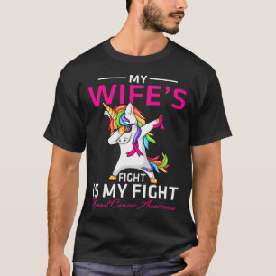 Camiseta My WIFE Fight Is My Fight Breast Cancer Awareness 
