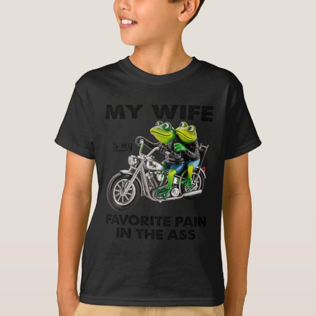 Camiseta My Wife Is My Favorite Pain In The Frog  (Anverso)
