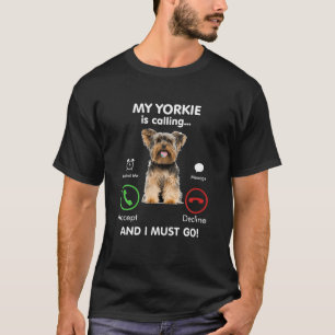 Camiseta My Yorkie llama a divertida regalo de Yorkshire Mo
