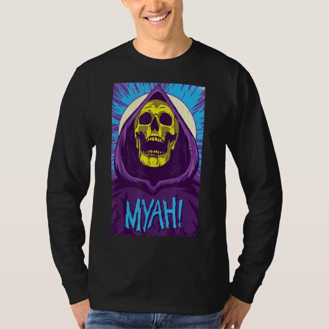 Camiseta Myah Horror Skull Magican No Para Niños (Anverso)