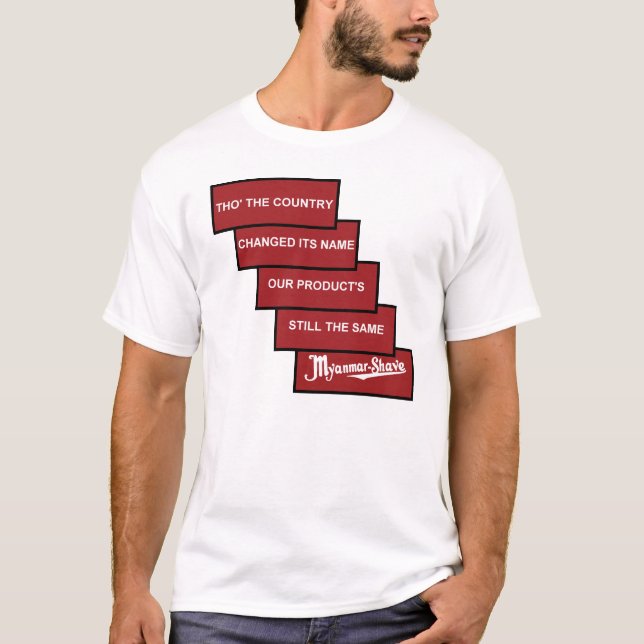 Camiseta Myanmar-Afeitado - Birmania-Afeitado actualizado (Anverso)