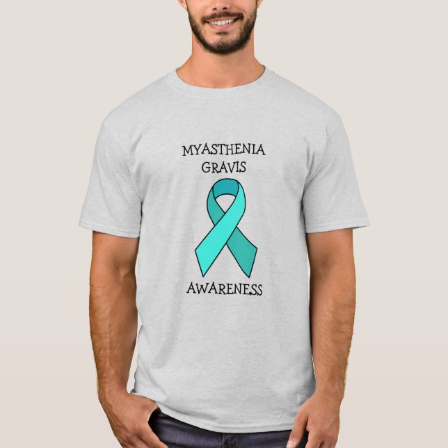 Camiseta Myasthenia Gravis Awareness Ribbon (Anverso)