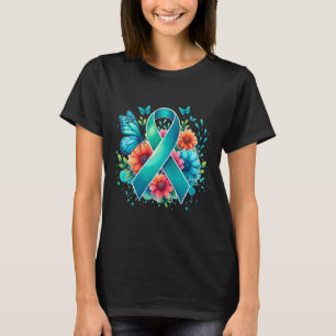 Camiseta Myasthenia Gravis Cinta de Conciencia Verde azulad