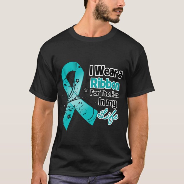 Camiseta Myasthenia Gravis Ribbon Hero en mi vida (Anverso)