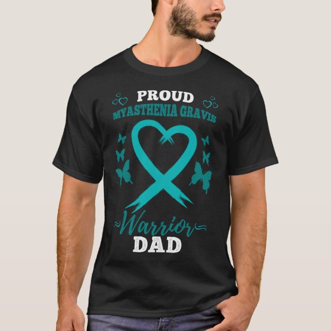 Camiseta Myasthenia Gravis Warrivis Dad Mg Myasthenia (Anverso)