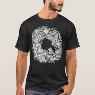 Camiseta Mycología En Stencil Esporas De Hongos Impresión N